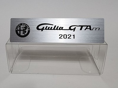 1/18 Alfa Romeo Metall Typenschild Plakette für Autoart MR Motorhelix...
