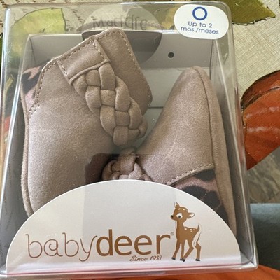 Baby Deer,Waddle Infant Shoes (sz. 0)) New Inbox, Blush Color.