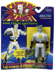 Captain Planet Arctic Capt. Planet w Ring Vtg 1991 Action Figure NEW Tiger Toys