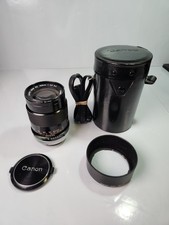 Canon FD 135mm 1:3.5 Portrait Camera Lens - Black With Leather Case