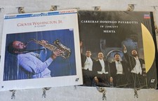 Grover Washington Jr and Carteras Domingo Pavarotti - 2 x Music Laserdisc's