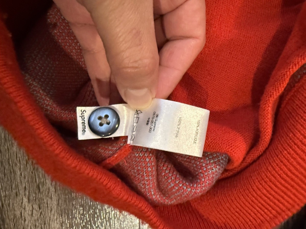 Supreme Brushed Polka Dot Cardigan SS 2020 Formal Streetwear Red