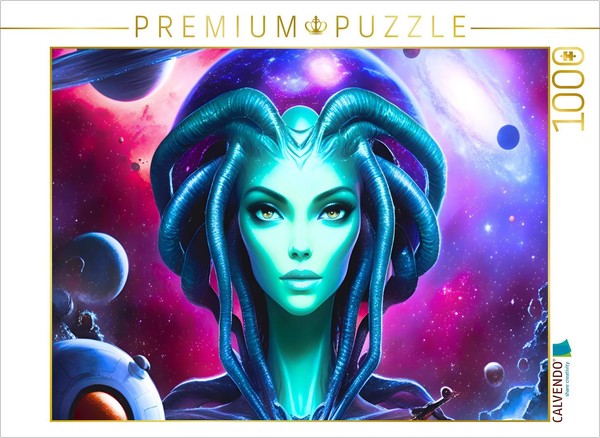 Calvendo Puzzle Galactic Encounter In Space | 1000 Pieces, Finished Size 25.2 ×-image