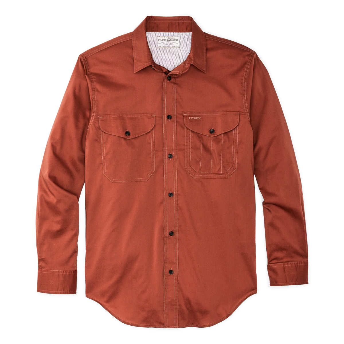 Filson Twin Lakes Sport Shirt -XS & S- 20248744 Tanbark Red Dark