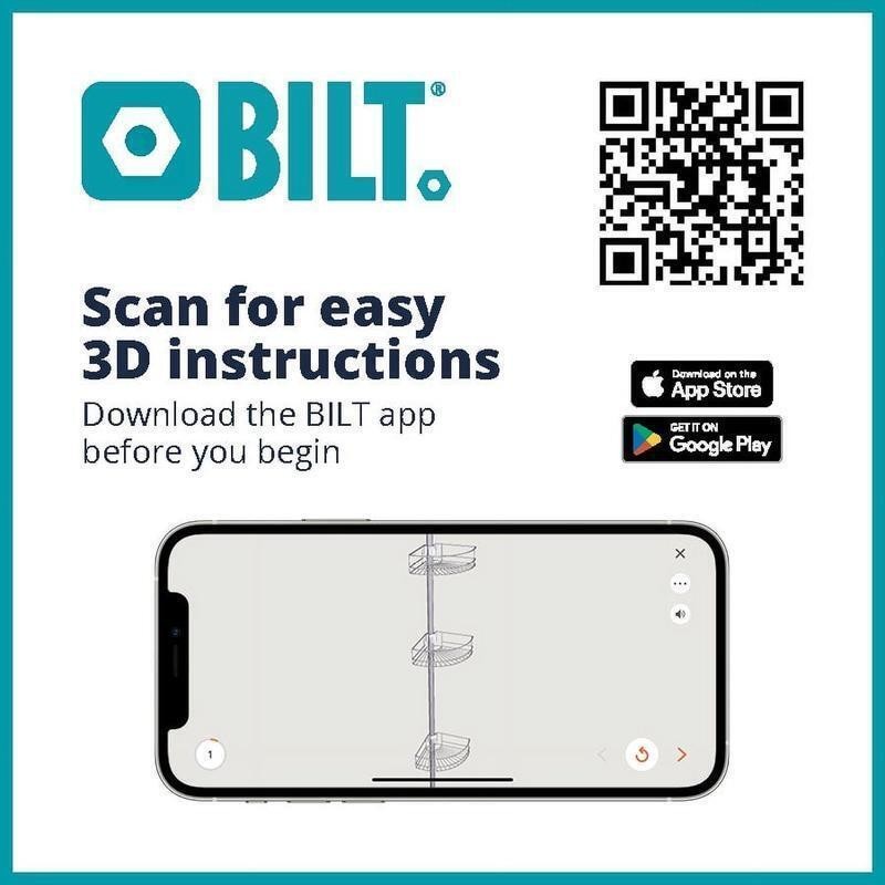 4 Tier Shower Caddy Steel Tension Pole W/ Baskets Soap Tray Rust Resistant New