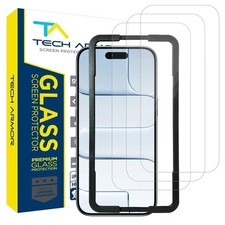 Tech Armor for Apple iPhone Air Glass Screen Protector Glass 6.5 inch 3- Pack