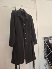 City Chic Black Fit And Flare Coat Bought From Very