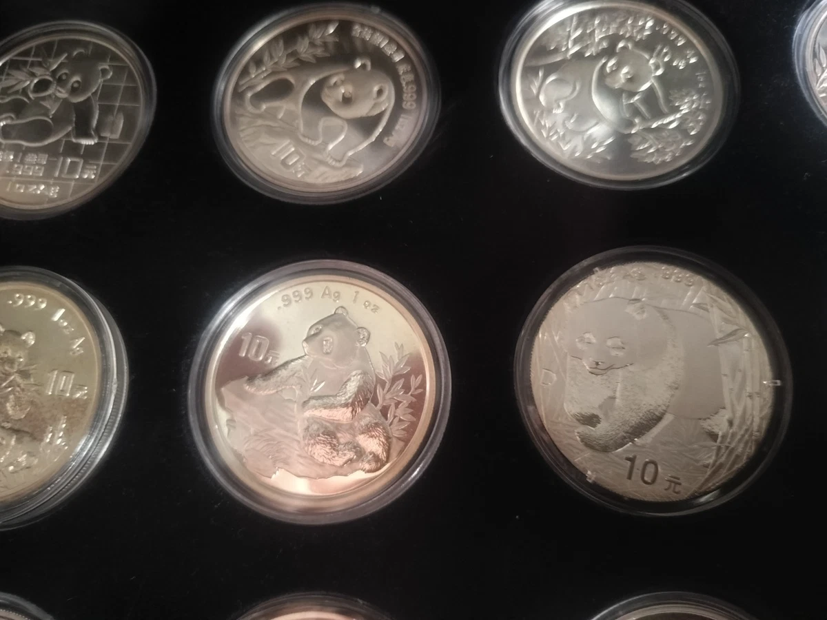 SERIE 20 MONEDAS PANDA. DESDE 1987. VER DETALLE.PROOF, FDC, SC, EBC+.PA