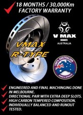 SLOTTED VMAXR fits VOLKSWAGON Passat R36 With PR 2EA 08 Onwards REAR Disc Rotors