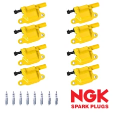 8 Heavy Duty Ignition Coil & NGK Iridium Spark Plug for 12-15 Chevrolet Camaro