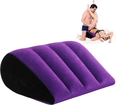 Sex Toys Pillow Position Cushion Triangle Inflatable Ramp Furniture  (Purple) | eBay
