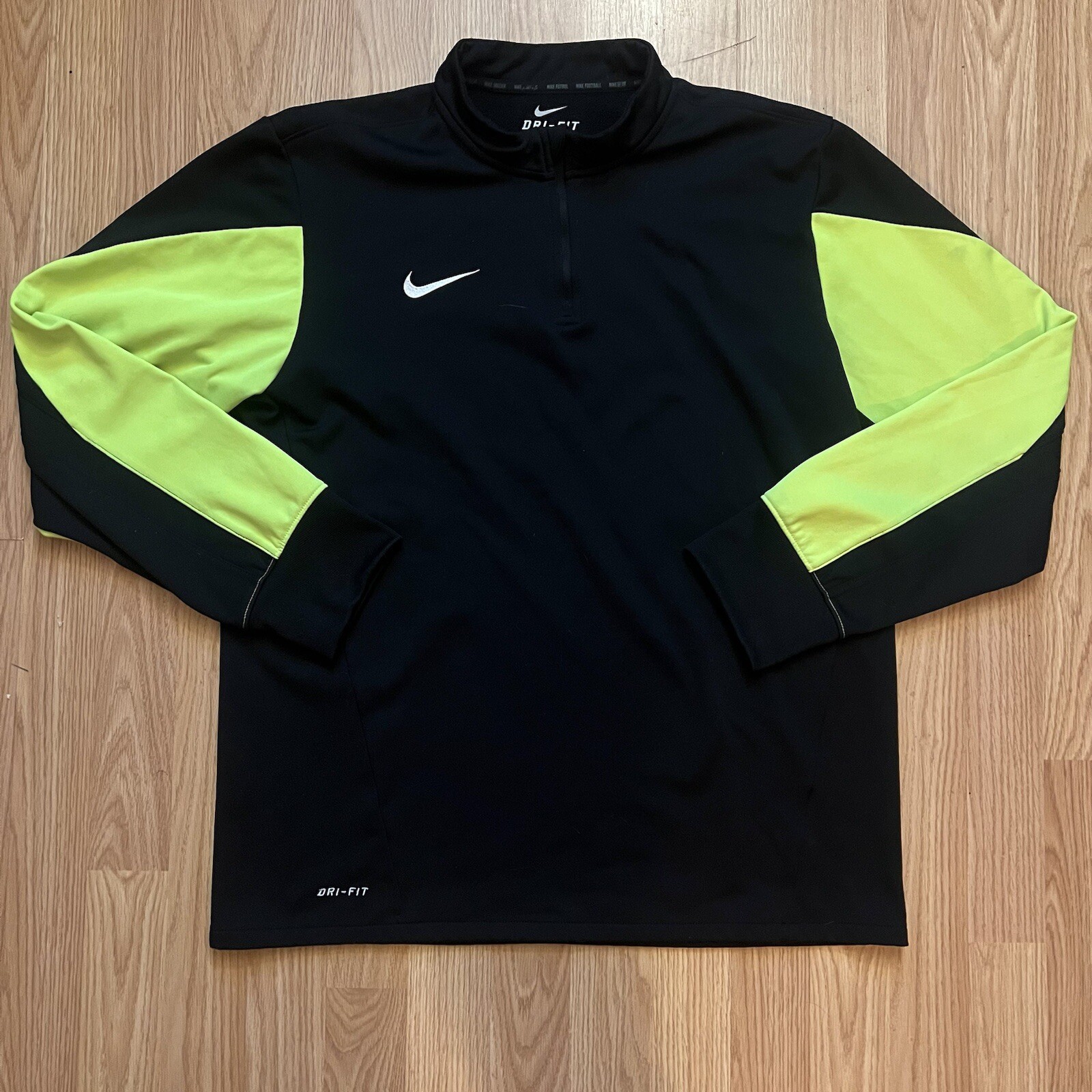 Nike Midlayer Dri Fit Activewear Mens 1/4 Zip Pullover Running Sweatshirt Size L