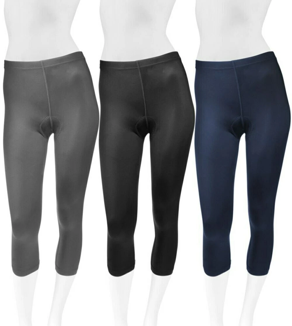 Women's plus size padded cycling best sale capris