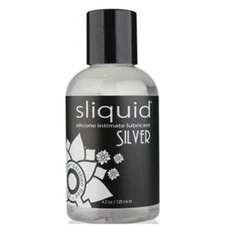 NEW Sliquid Silver Naturals SILICONE Lube PREMIUM Lubricant for Couples 4.2oz