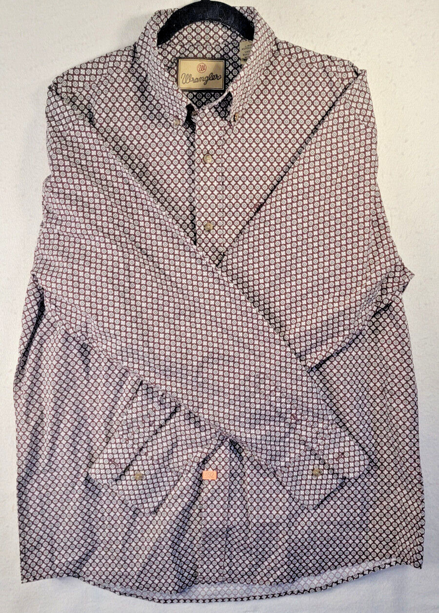 Wrangler Long Sleeve Button Down Small Floral Pat… - image 2