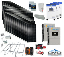 25KW Complete Offgrid Solar Kit - 3x 32kWh OMO 48V Freedom Series Lithium Batter