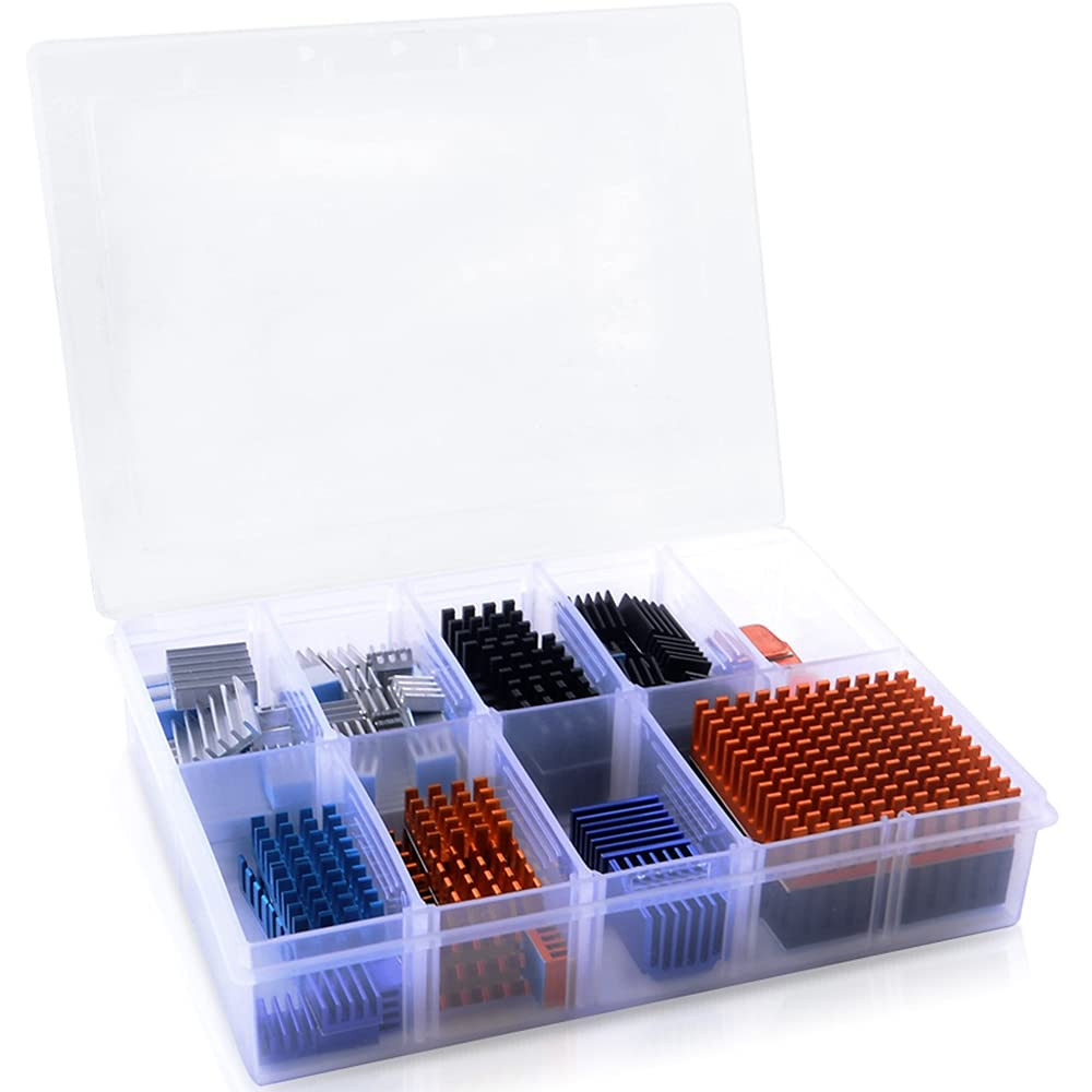102PCS Heatsink Kit w Adhesive Tape CPU GPU VRM Cooling Raspberry Pi
