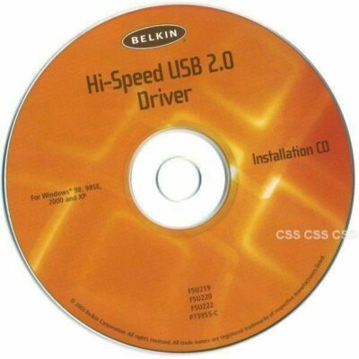 Belkin Corporation Hi-Speed USB 2.0 PCI Card Driver Installation CD for Windows