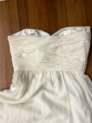 ralph lauren white evening dress Saran Short Sleeves Gown