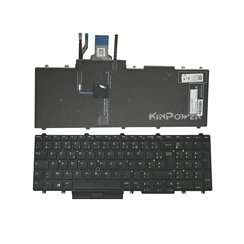 Clavier AZERTY Français Pour Dell Latitude E5570 - Avec Rétroéclairage - Clavier De Rechange Neuf