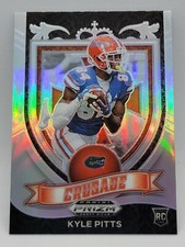 Kyle Pitts 2021 Panini Prizm Draft Picks Silver Holo RC #167 Crusade Falcons
