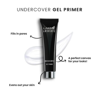 Lakme Absolute Under Cover Gel Face Primer Long Lasting Makeup  30g