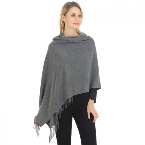 Women Scarf Pashmina Wool Thick Warm Plain Ladies Neck Shawl Head Wrap Scarves - Picture 67 of 83