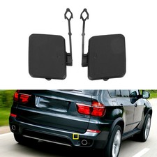 1 par de cubiertas de gancho de remolque para parachoques trasero BMW E70 X5 2007-2010