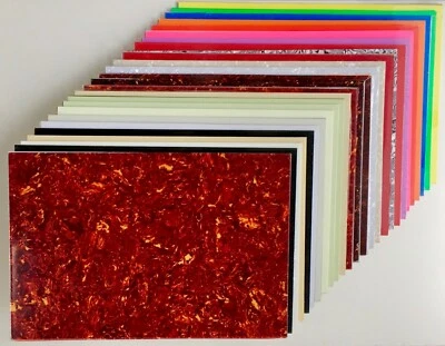 Foglio Pickguard Bianco Materiale Graffio 44x29cm Molti Colori 1 3 4 fogli