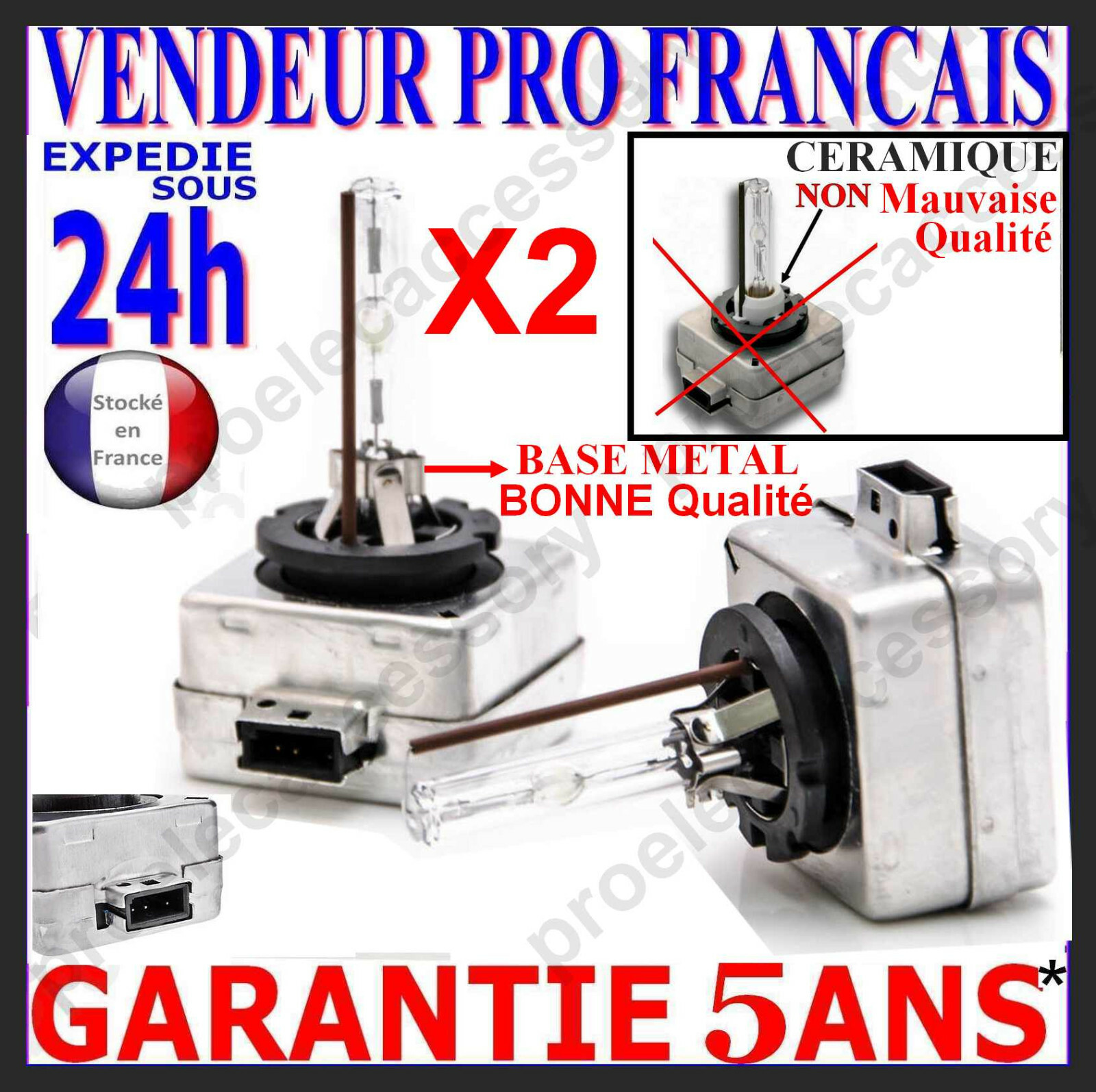 Lampe xénon D3S pour feu de phare Dodge Dart conduite de nuit sécurisée 8000K