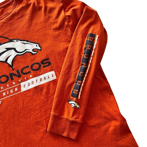 NFL BRONCOS Football Sports Athletic T-Shirt Tee Top Team Apparel Men's Size XL - Picture 3 of 7