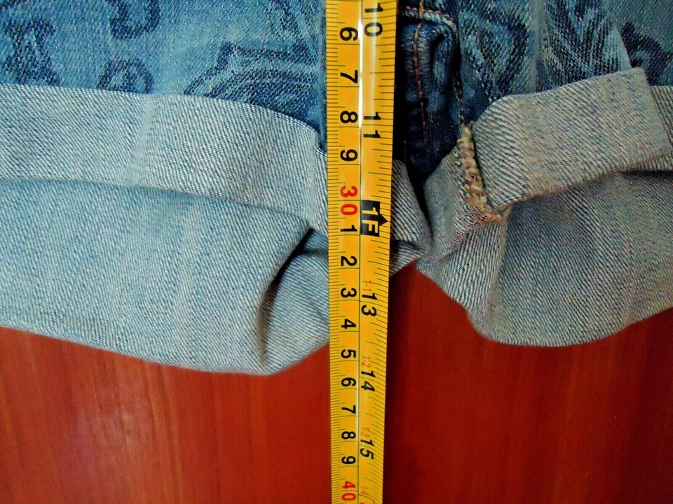 Jean de cachemira Arizona talla 13 para mujer "NUEVO CON ETIQUETAS" ¿Geométrico desgastado? Pantalones cortos Foto 4 de 4