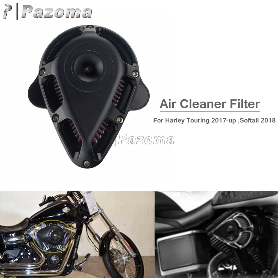 Filtro purificador de aire de alto flujo para motocicleta Harley Road Street Glide modelo 08-16 Foto 3 de 4