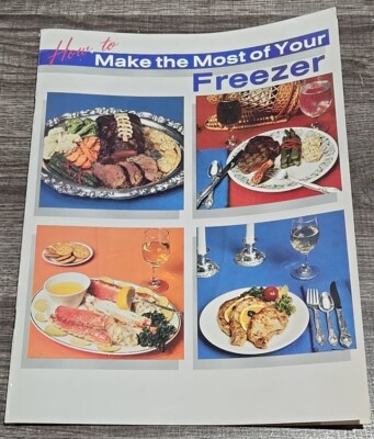Vintage 1984 Montgomery Ward HOME FREEZER GUIDE HOW TO FREEZE FOOD PROPERLY -Mag
