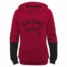 Outerstuff NFL NFL Girls 7-16" Game Day Pullover Hoodie, Cardinal, Youth Medi...