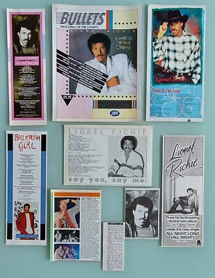 LIONEL RICHIE # Adverts & Songwords / All Night Long, Easy, My Love, Say You Say