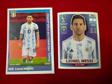 2022 FIFA World Cup Qatar Sticker Lionel Messi #20 + Road to Qatar - NEW - A5
