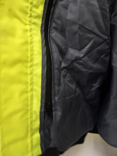 Yellow Workwear OccuNomix Collared Lined Jacket Coat Men's Size XL image 8