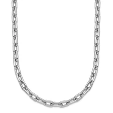 950 Platinum Polished 4.7mm Solid Cable Chain Necklace 30"- 75.38gramfor Mother