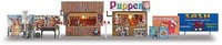 Busch 1060 - 1/87 / H0 2 Verkaufsbuden / Weihnachtsmarktbuden - Neu
