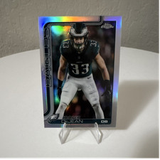 Topps Chrome 2025 Refractor Rookie Cooper Dejean #252 Philadelphia Eagles NFL