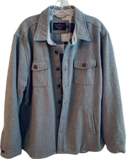 The Normal Brand Brightside Flannel Lined Workwear Wool Jacket Gray Ash XL