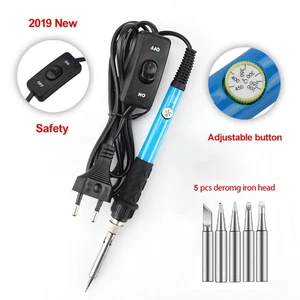 60W 220V Kit de soudage à température réglable pour pistolet électrique à souder en fer