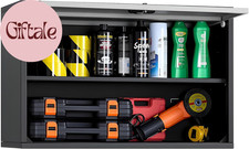 Metal Wall Cabinet, 27.56W X 12.01D X 19.69H Inch, Floating Garage Tool Cabinet