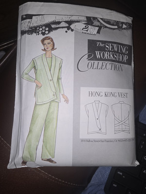 The Sewing Workshop Collection Pattern Hong Kong Vest Size S-xxl Uncut Designer