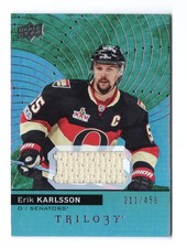 2017-18 UD Trilogy Erik Karlsson Jersey 211/456 #26