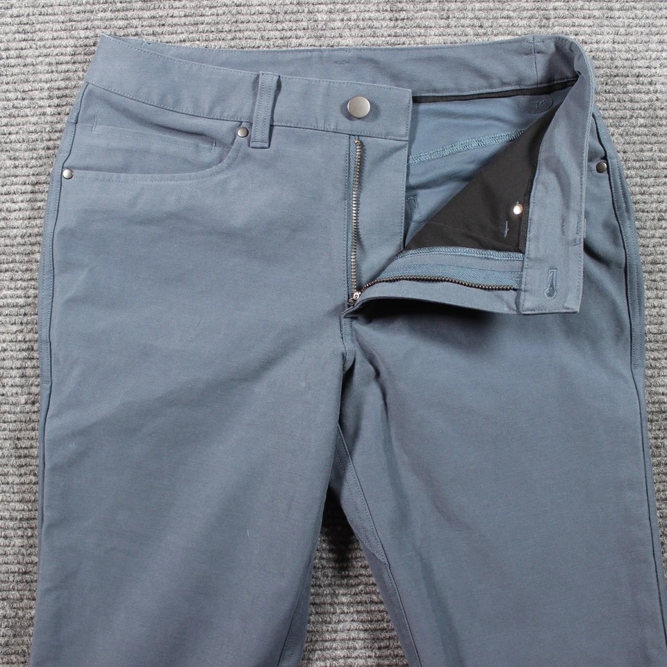 Pantalones Lululemon Para Hombre 28x30 Azul Gris ABC Slim Utilitech Foto 4 de 4
