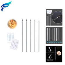 20G Body Piercing Needles,10pcs Sterile Disposable Stainless Steel Needles fo...