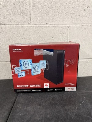 Desktop External Hard Drive 3TB Toshiba Canvio/ HDWC130XK3J1/USB 3.0 Brand New 