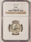1939 PROOF WASHINGTON QUARTER - NGC PF-66, WHITE!